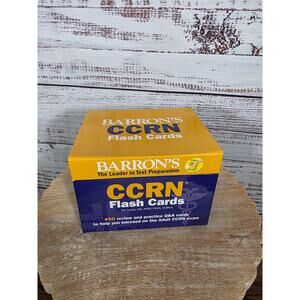 Barron's CCRN Flash Card 450 Review Q&A Adult Critical Care RN Exam Prep